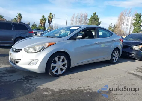 2013 Hyundai Elantra Limited from USA, damaged, VIN 5NPDH4AE2DH284123